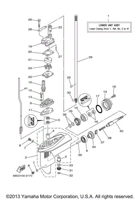 LOWER CASING DRIVE 1
