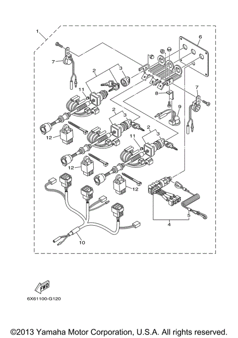 SWITCH & PANEL 5 (TRIPLE) MAIN HELM