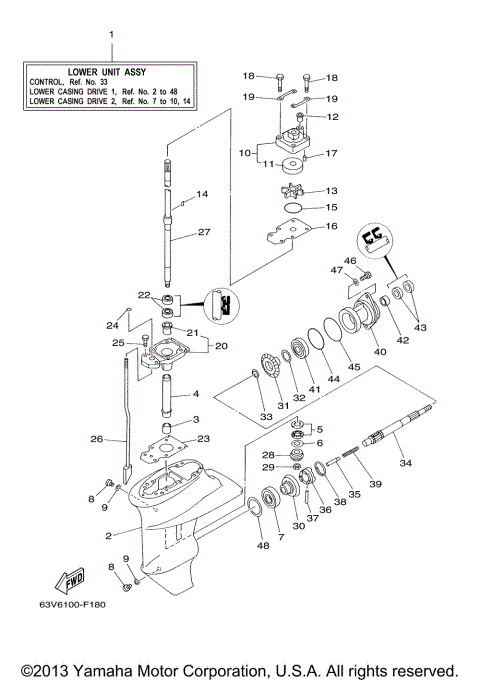 LOWER CASING DRIVE 1