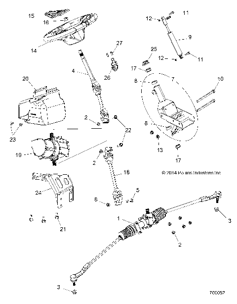 STEERING, POWER STEERING ASM. - Z15VBE87FK/JK (700052)