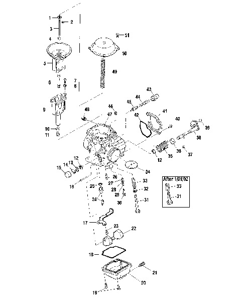 CARBURETOR - A10RD50AA (4970977097D05)