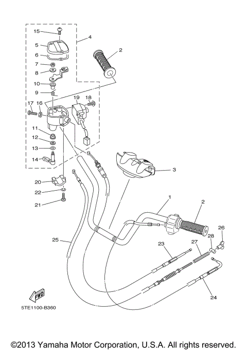 STEERING HANDLE CABLE