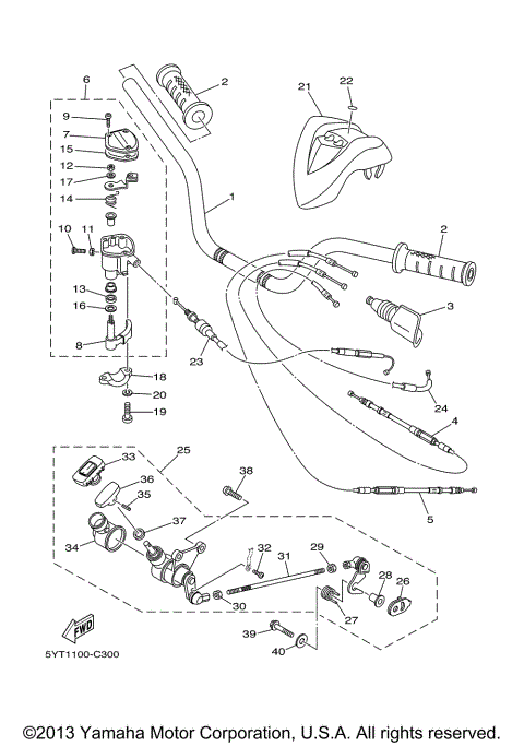 STEERING HANDLE CABLE