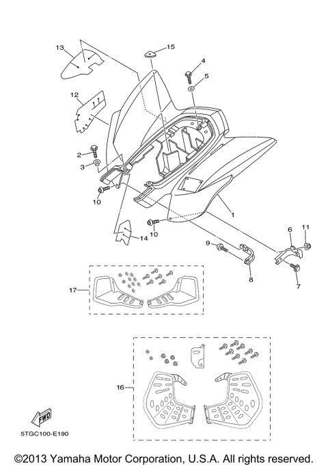 REAR FENDER FOOTWELLS