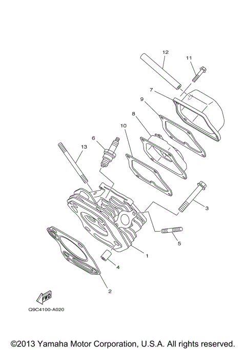 CYLINDER HEAD 2 YP30TA