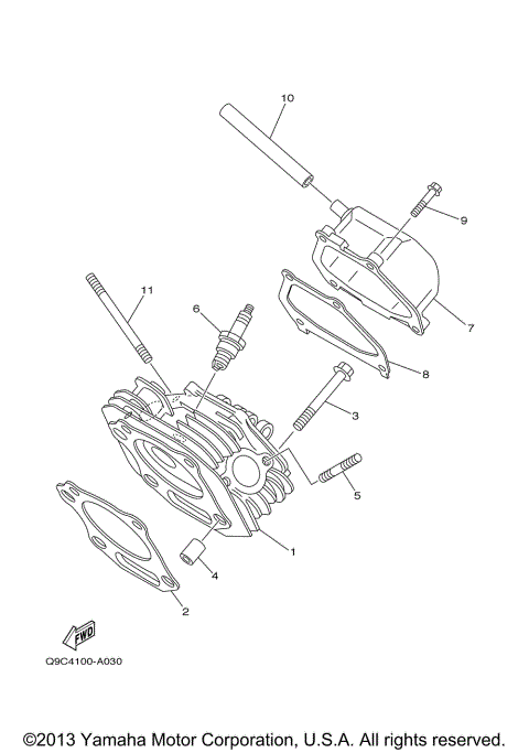 CYLINDER HEAD 3 YP40TA