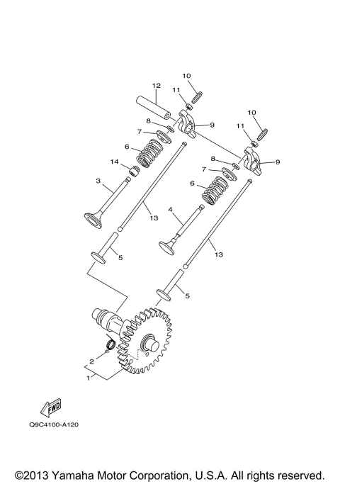 CAMSHAFT VALVE 3 YP40TA