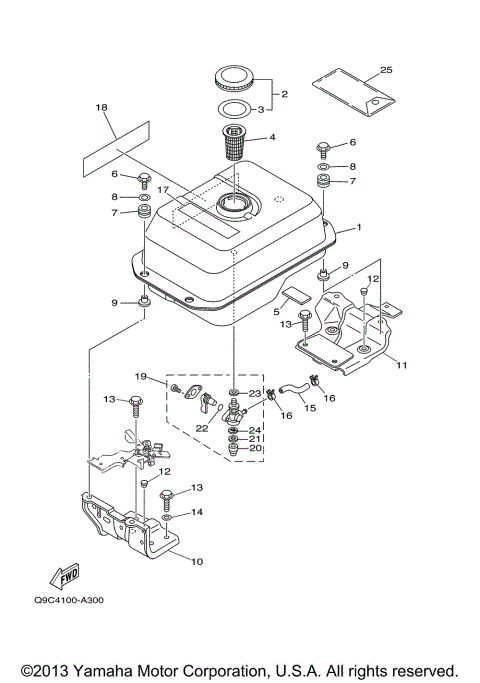 FUEL TANK 3 YP40TA