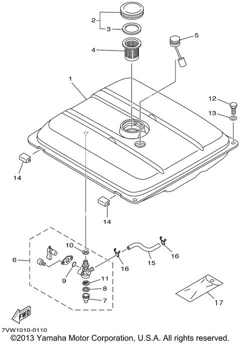 FUEL TANK (OPTIONAL PARTS)