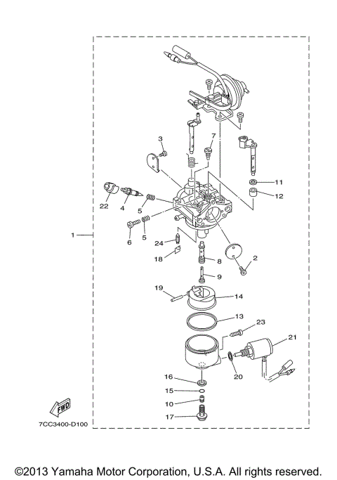 CARBURETOR 1 EF5200DEH
