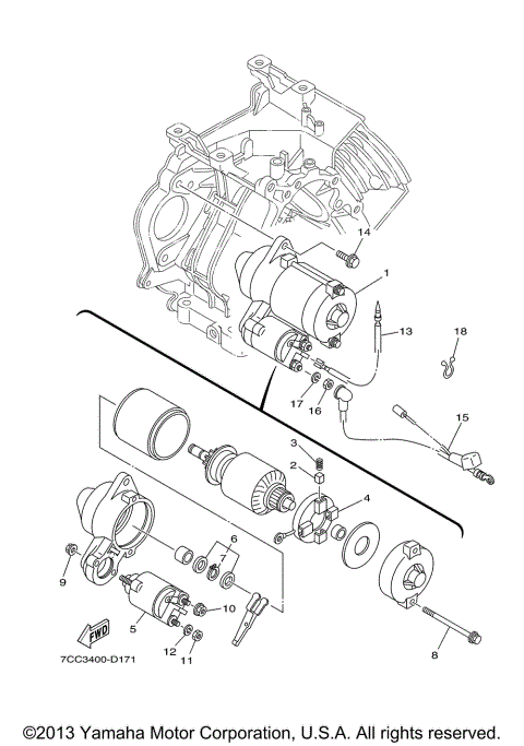 STARTING MOTOR EF5200DEH