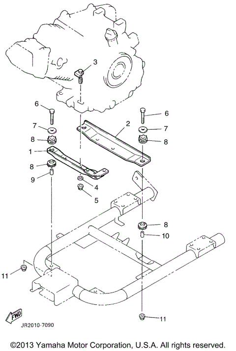 ENGINE MOUNT TO 209200