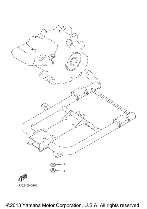 ENGINE BRACKET 209201 UP