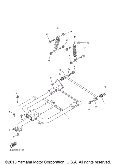 REAR ARM SUSPENSION 209201 UP