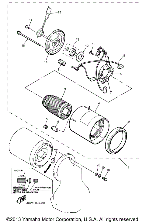 ELECTRIC MOTOR GE TO JU2-205700