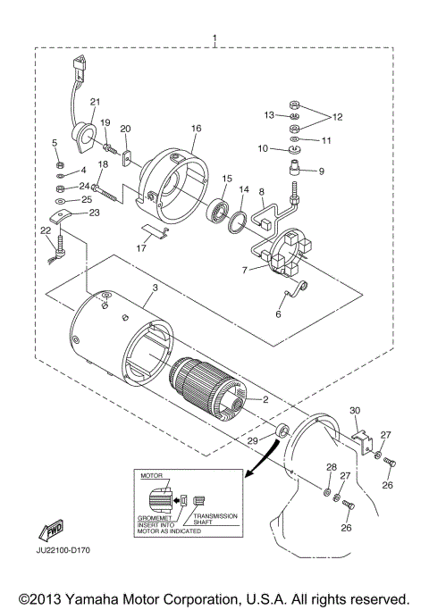 ELECTRIC MOTOR ADC JU2-205701 UP