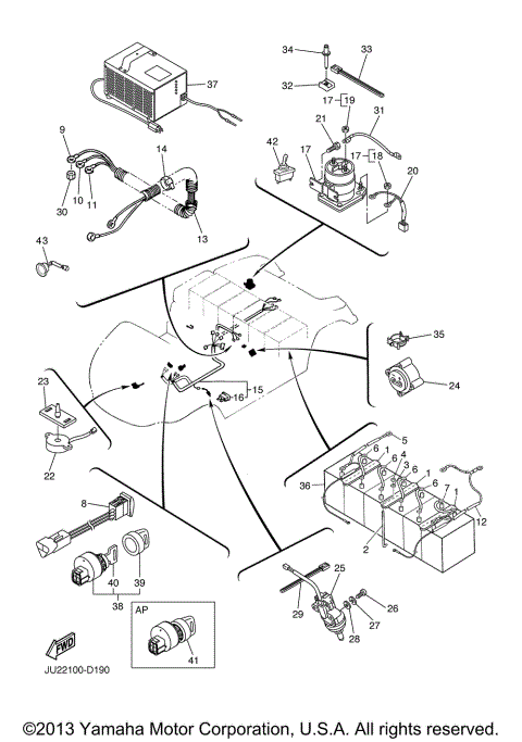 ELECTRICAL 1 JU2-306201 UP WITH HITACHI MOTOR