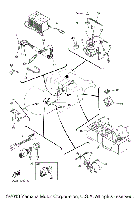 ELECTRICAL 1 JU2-306201 UP  LE MODEL ADC MOTOR