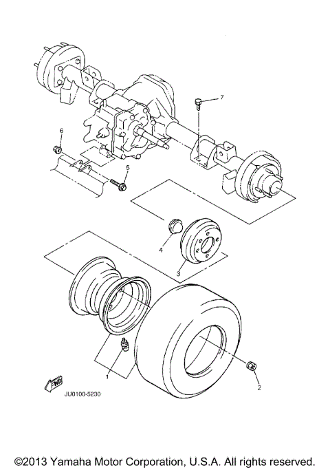 REAR AXLE MOUNT WHEEL