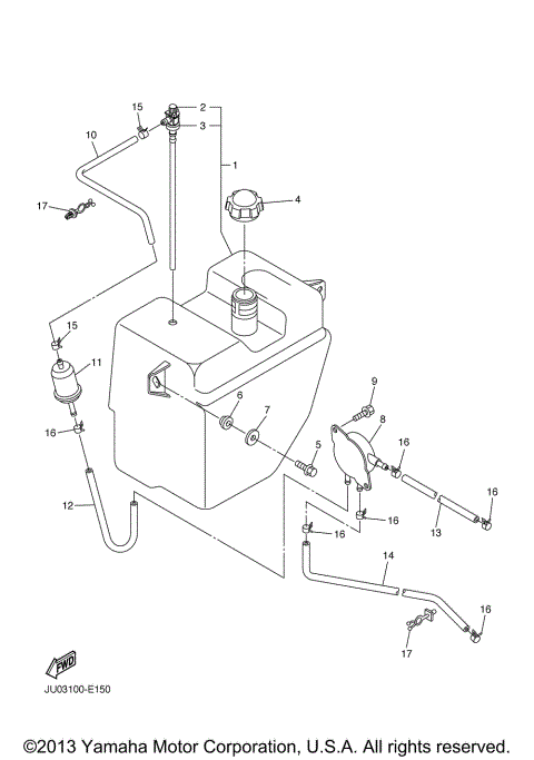 FUEL TANK JU7-300301 UP
