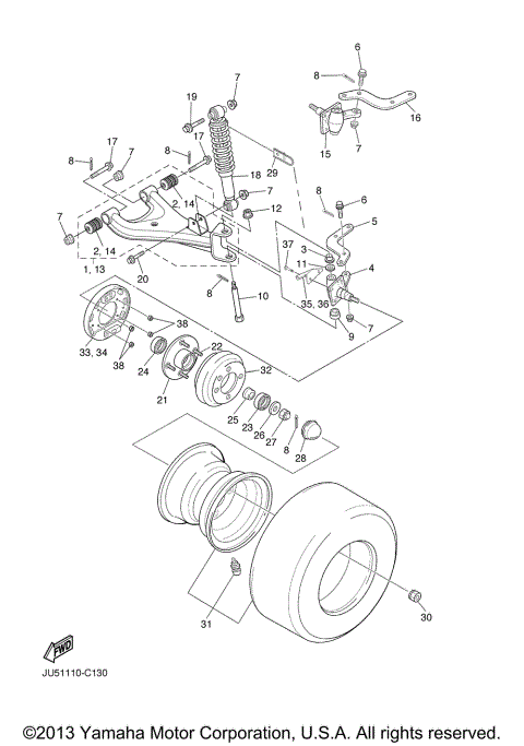 FRONT SUSPENSION WHEEL
