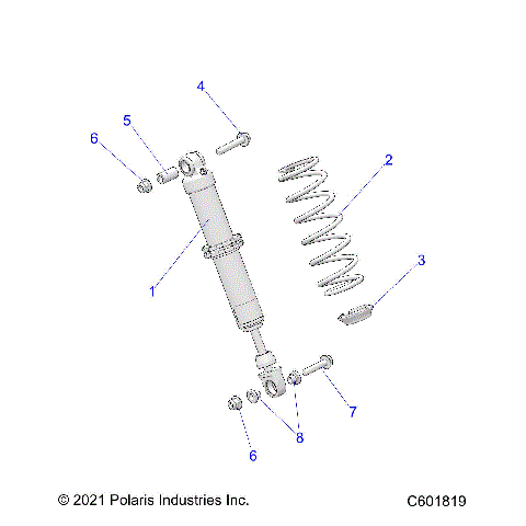 SUSPENSION, SHOCK, IFS (7045510) - S23CEU5TSL (C601585)