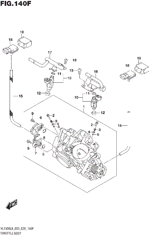 THROTTLE BODY (VL1500TL8 E28)