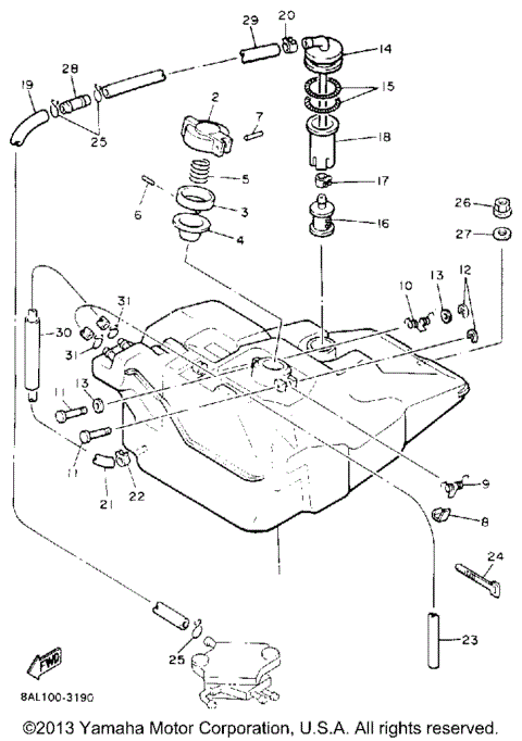 1993 Yamaha PHAZER II ST PZ480STT Snowmobiles Parts Finder
