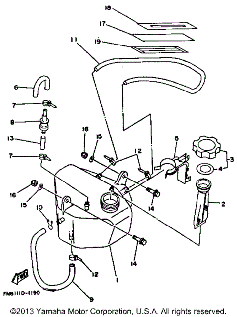 OIL TANK (FOR OIL INJECTION)