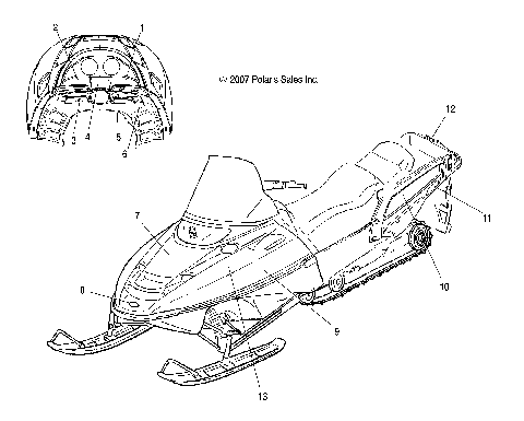 BODY, DECALS - S08NT3AS/ASA/AE (49SNOWDECAL08340TR)