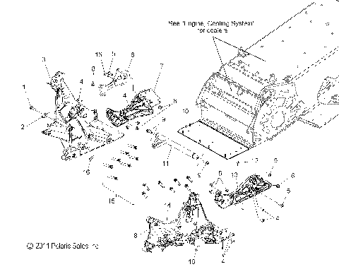 CHASSIS, BULKHEAD ASM. - S12BP6 ALL OPTIONS (49SNOWCHASSISFRT12600RUSH)