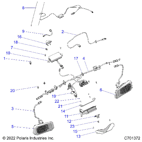 ELECTRICAL, DASH COMPONENTS, RIDE COMMAND - (R23RRY99/RR199A9/AJ/AK/AX/B9/BJ/BK/BX) (C701372)