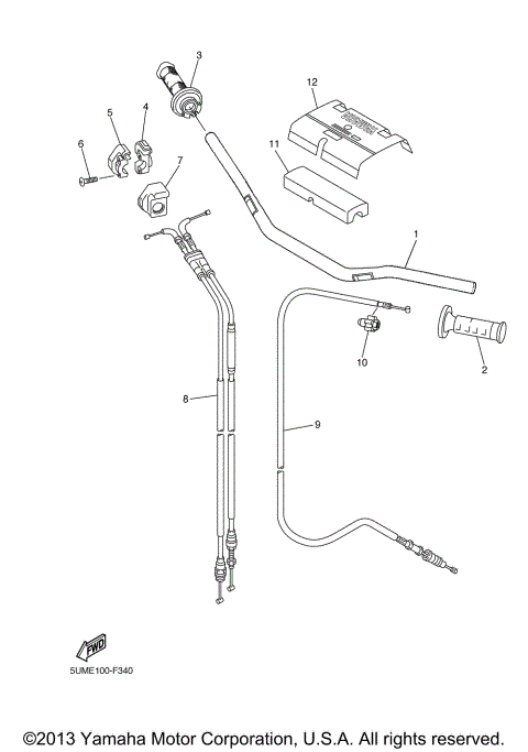 STEERING HANDLE CABLE