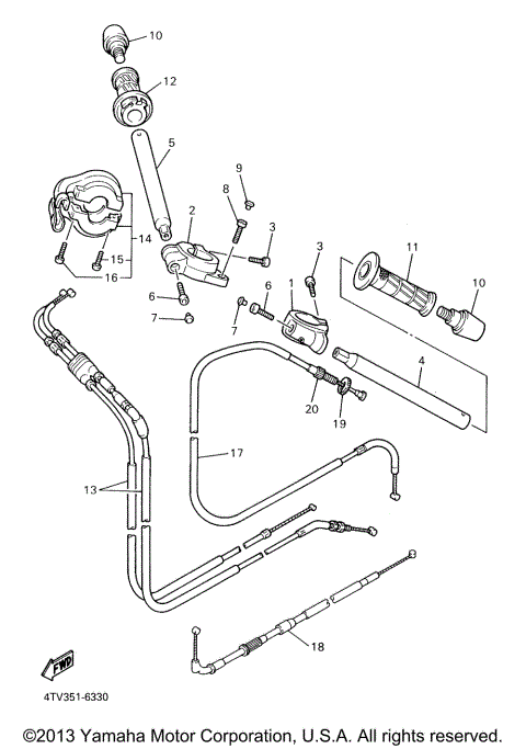 STEERING HANDLE CABLE