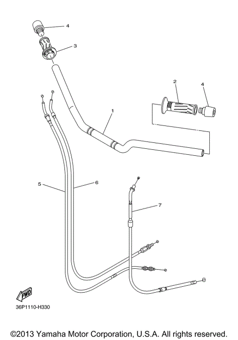 STEERING HANDLE CABLE