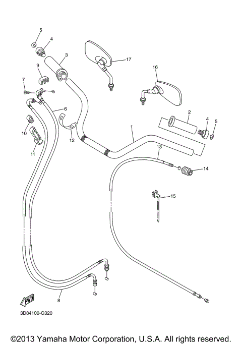 STEERING HANDLE CABLE