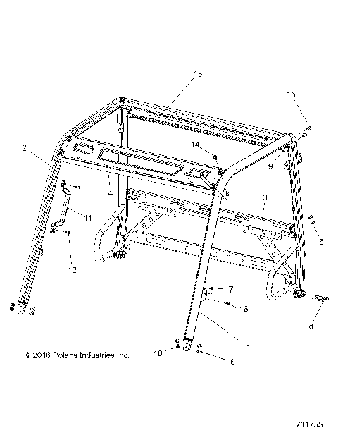 CHASSIS, CAB FRAME - R18RMA57F1/S57C1/F1/CV/E1/EV/T57C1/E1 (701714) (701755)