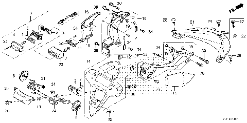 REAR FENDER@LICENSE LIGHT