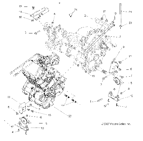 ENGINE, TRANSMISSION MOUNTING - R10XH76AA (49RGRENGINEMTG10RZRS4)