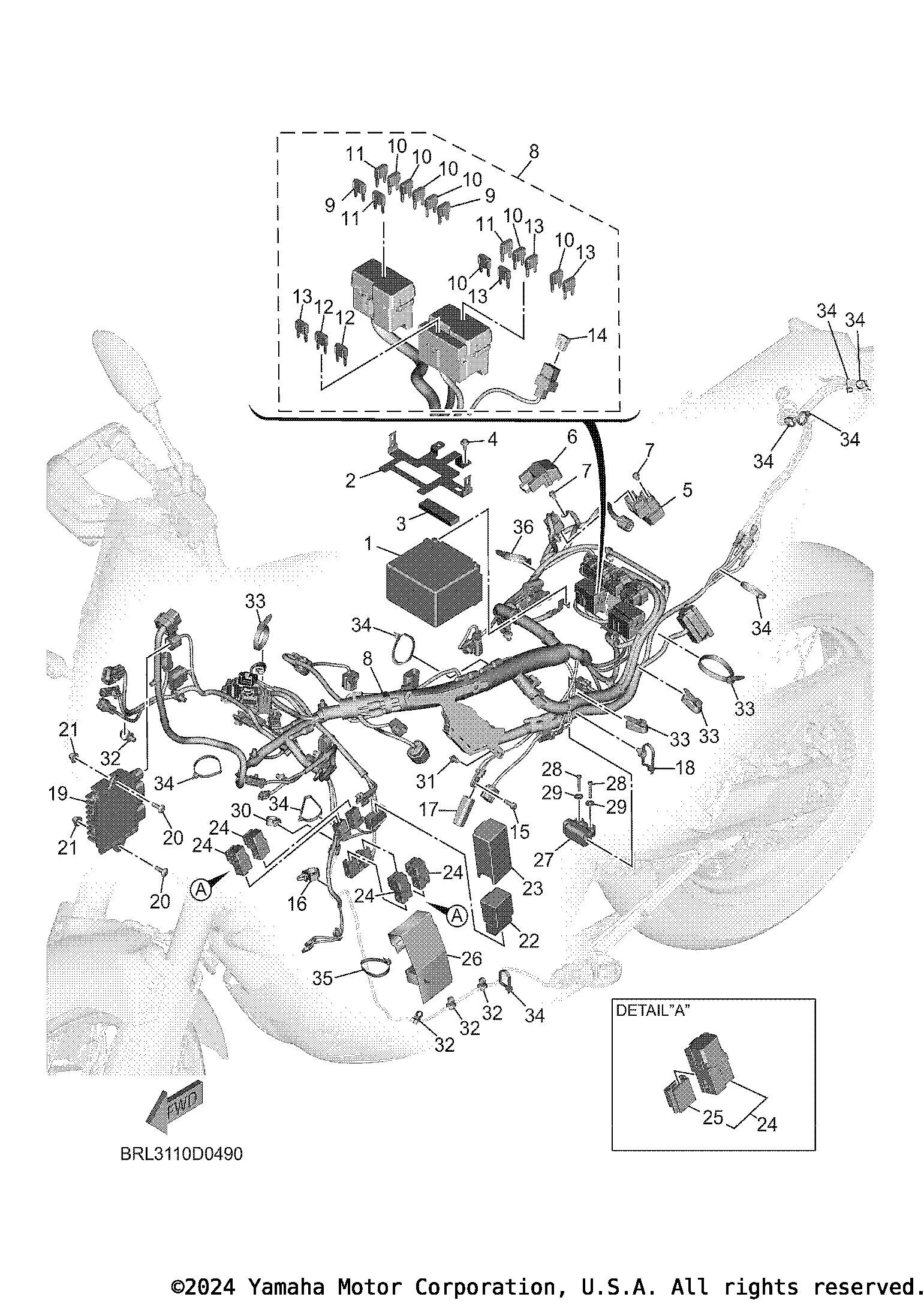 2025 Yamaha Motorcycles Parts-Finder Diagrams | Brushy Mountain