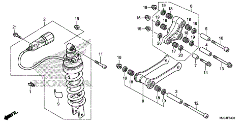 REAR SHOCK ABSORBER