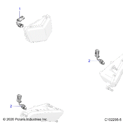 ELECTRICAL, HEADLIGHT HARNESS JUMPER - A21SEK57AG/BG (C102295-5)