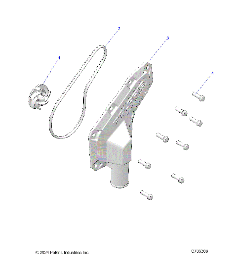 ENGINE, WATERPUMP IMPELLER AND COVER - R25M4U57Z5/B5/Z6/B6 (C733388)