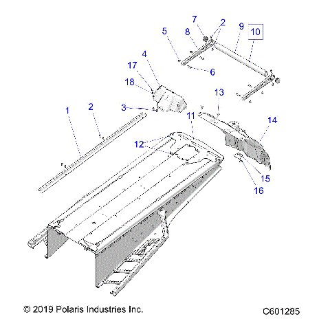 BODY, BUMPER, REAR, SNOWFLAP and TAILLIGHT COVER - S21EFS8RS/8RE ALL OPTIONS (C601285)