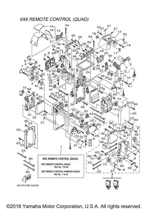 DEC REMOTE CONTROL (QUAD)