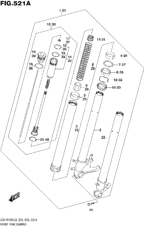FRONT FORK DAMPER (GSX-R1000L6 E03)