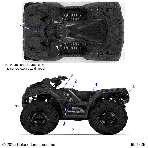 BODY, DECALS GRAPHIC - A26SXN85A7 (901726)