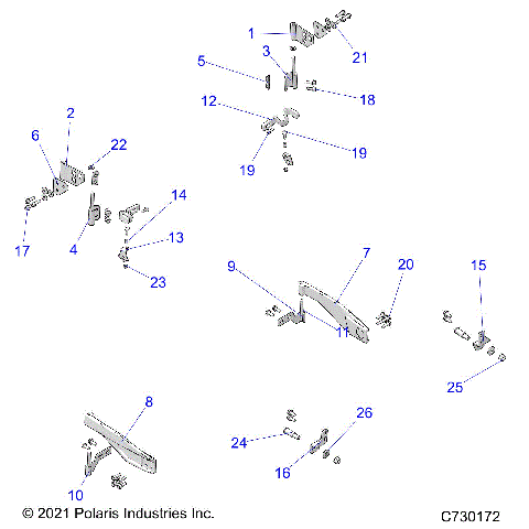 BODY, DOOR FRONT MOUNTING - R23MAU57B4/B9 (C730172)