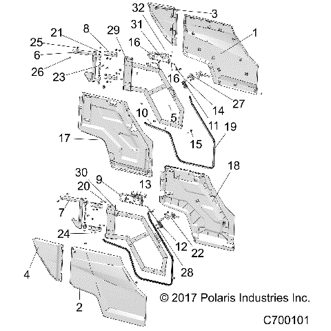 BODY, DOORS, REAR - R18RHE99NK (C700101)