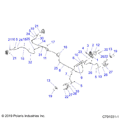 BRAKES, BRAKE LINES AND MASTER CYLINDER - Z25A5E87A5(C701031-1)